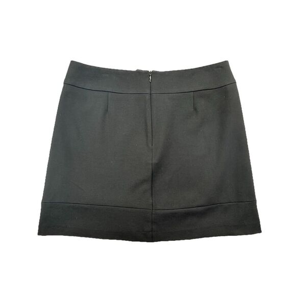 Willi Smith Black Mini Skirt A-line Modern Minimal Office Boss Lady Size 4 - Picture 4 of 6